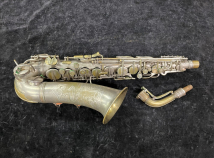 C.G. Conn Transitional 'Chu Berry' Art Deco Silver Plate Alto Saxophone #246010